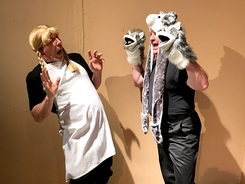 Jim Dahman and John Shade in Furry Tales: With a Twist for Fairy Tale Theatre 2017